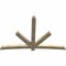 Ekena Millwork Alberta Rough Sawn Timber Gable Bracket, Douglas Fir, 108"W x 72"H x 4"D x 6"F, 16/12 Pitch GBW108X72X0406ALB00RDF - alternate 4